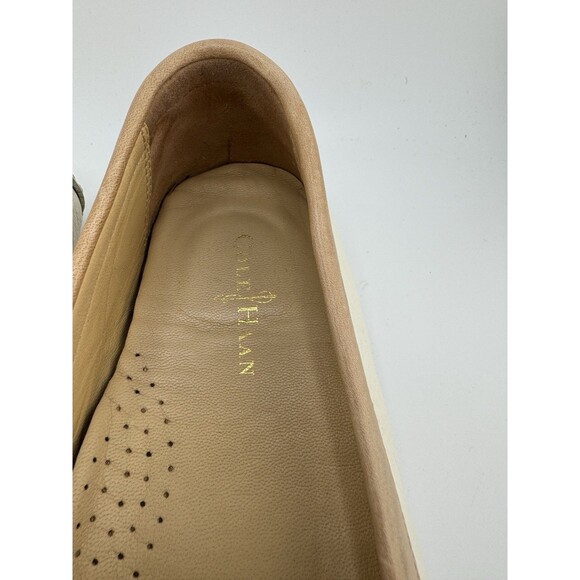 COLE HAAN Soft Leather Ivory/Tan Air Sadie Driver Penny Loafer Women’s 7 B - Picture 10 of 10